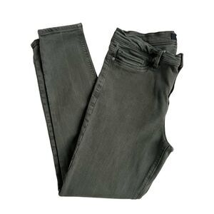 Hudson Los Angles Jeans Womens 32 Green Denim Nico Super‎ Skinny Dark Wash